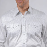 Camisa 1800 West Est Blanca/Negro 015